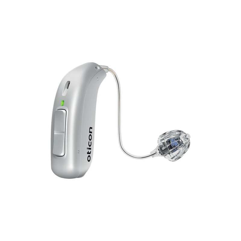 Oticon Hörgerät 1 / Batterie / Silberweiß Oticon Real